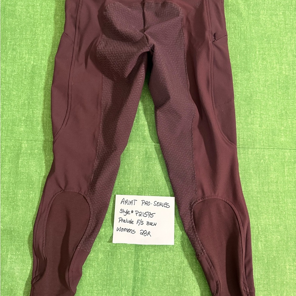 Ariat Pro-Series Prelude F/S Breeches Women's 28R in Rich Brown Style#P21595